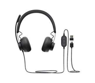 AURICULARES MICRO LOGITECH ZONE WIRED NEGRO