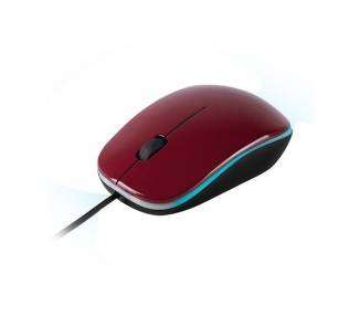 RATON OPTICO NGS  WIRED MOUSE ADDICT ROJO