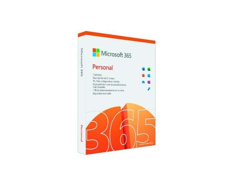 SOFTWARE MICROSOFT OFFICE 365 PERSONAL 12MESES 1 USER