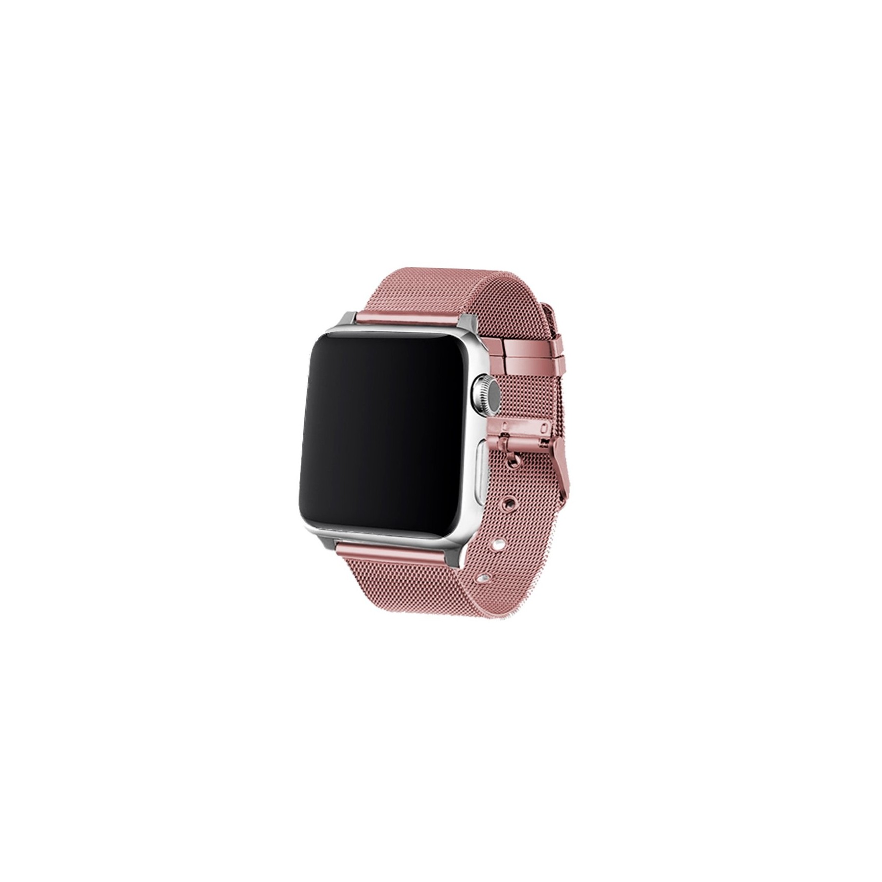 Correa COOL para Apple Watch Series 1 / 2 / 3 / 4 / 5 / 6 / 7 / SE (42 / 44 / 45 mm) Metal Rosa