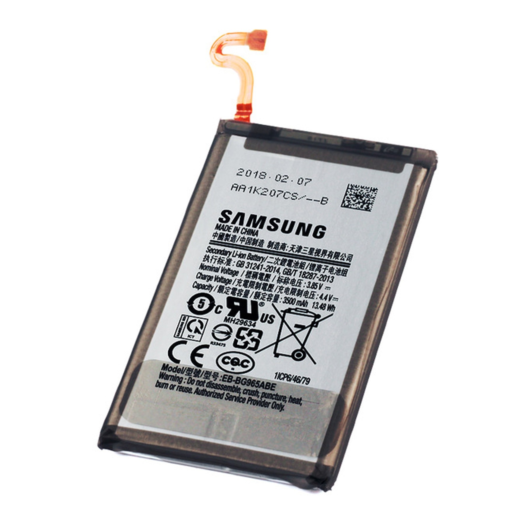 Original Battery for Samsung Galaxy S9 Plus EB-BG965ABE, Refurbished