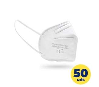 Mascarillas ffp2 vitalvida pharma / caja 50 uds/ blanca (dividido en 10 packs de 5uds)