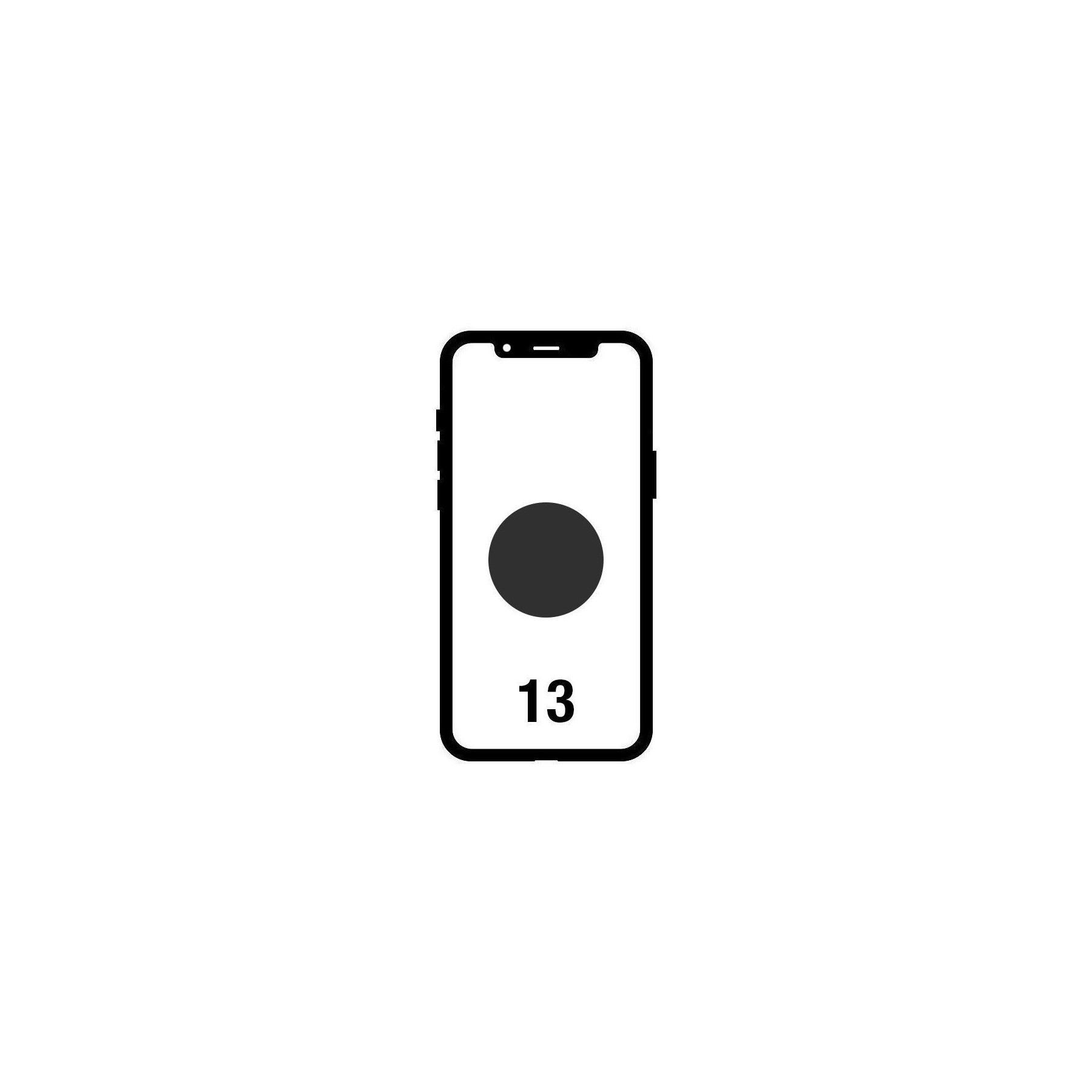 Smartphone apple iphone 13 256gb/ 6.1'/ 5g/ negro medianoche