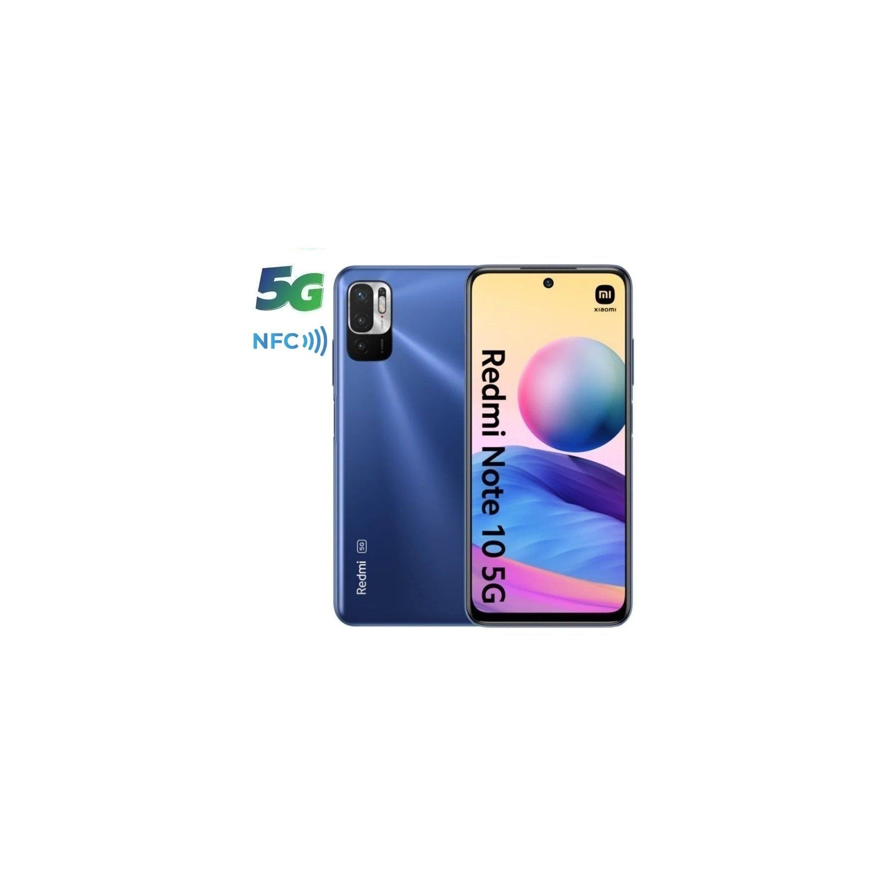 Smartphone xiaomi redmi note 10 4gb/ 64gb/ 6.5'/ 5g/ azul nocturno