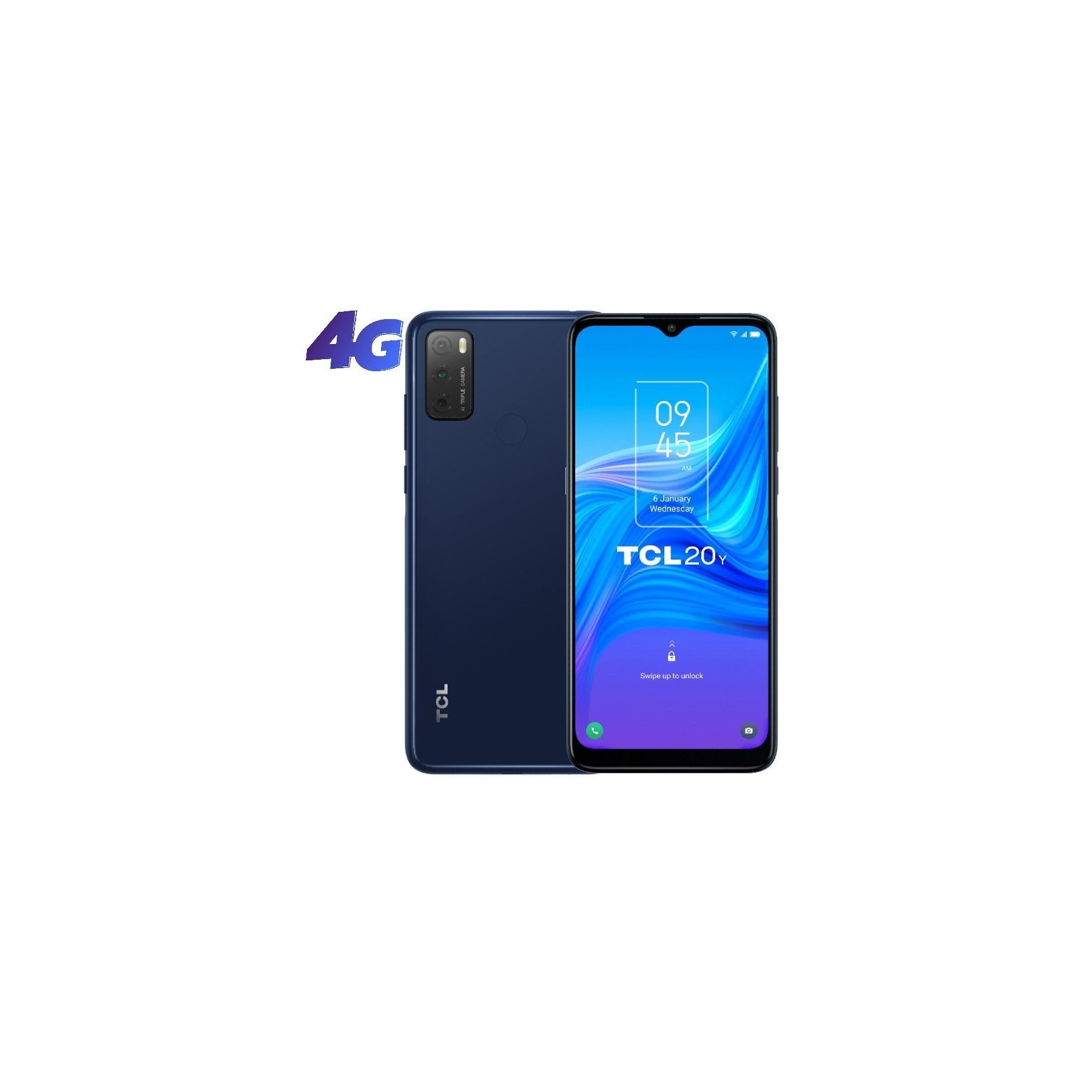 Smartphone tcl 20y 4gb/ 64gb/ 6.52'/ azul