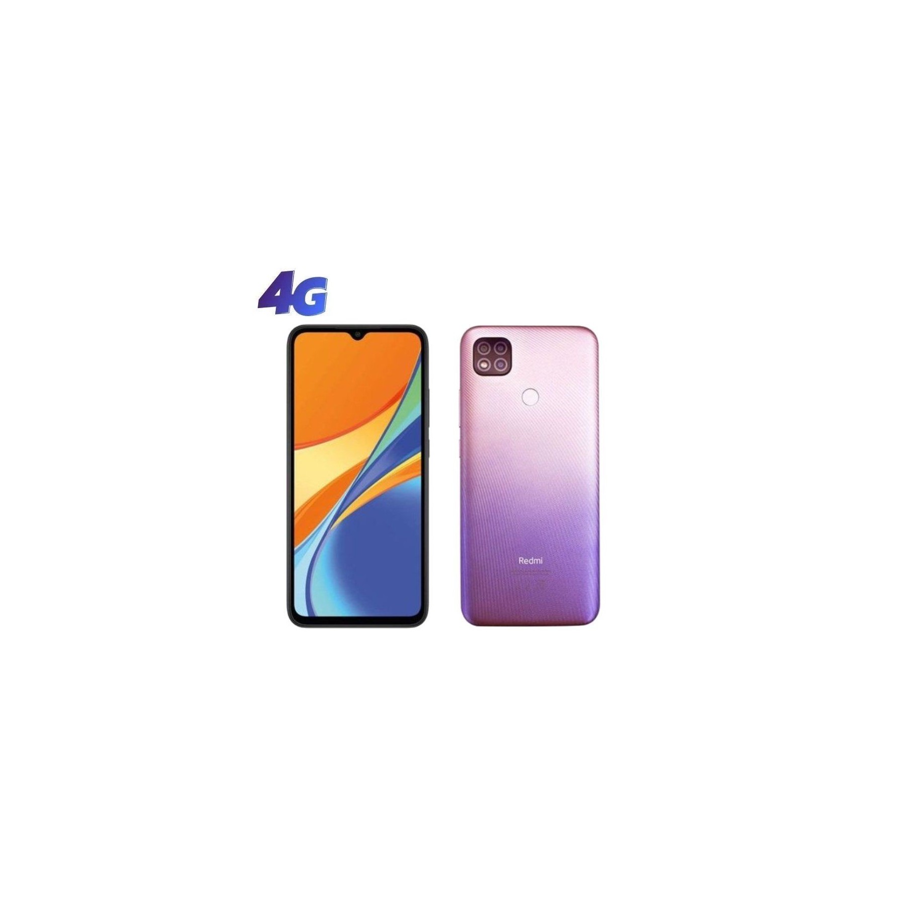 Smartphone xiaomi redmi 9c 4gb/ 128gb/ 6.53'/ lavanda púrpura