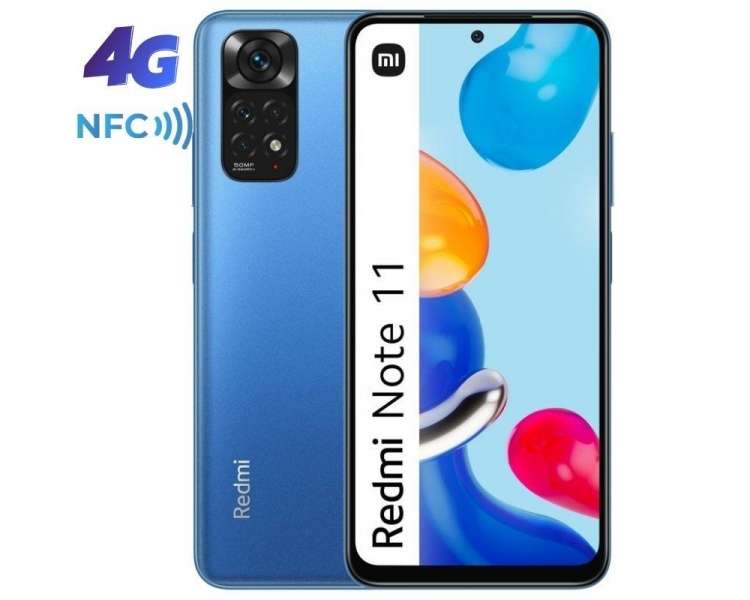 Smartphone xiaomi redmi note 11 nfc 4gb/ 128gb/ 6.43'/ azul ocaso