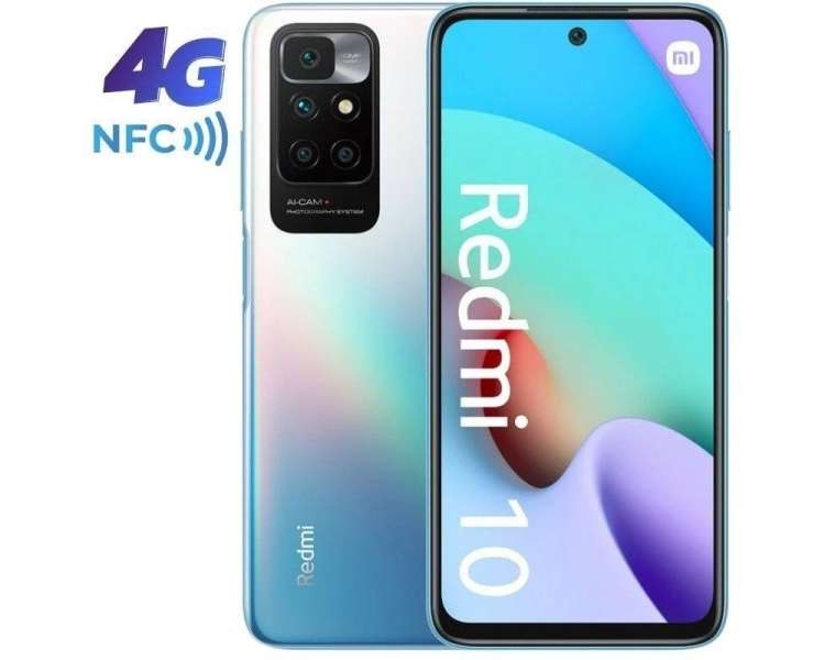 Smartphone xiaomi redmi 10 nfc 4gb/ 64gb/ 6.5'/ azul mar