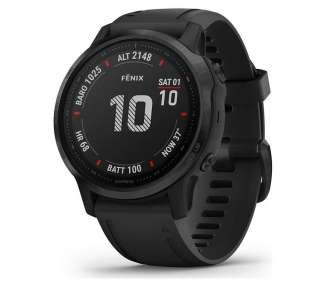 Smartwatch garmin fénix 6s pro/ notificaciones/ frecuencia cardíaca/ gps/ negro