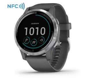 Smartwatch garmin vívoactive 4/ notificaciones/ frecuencia cardíaca/ gps/ gris