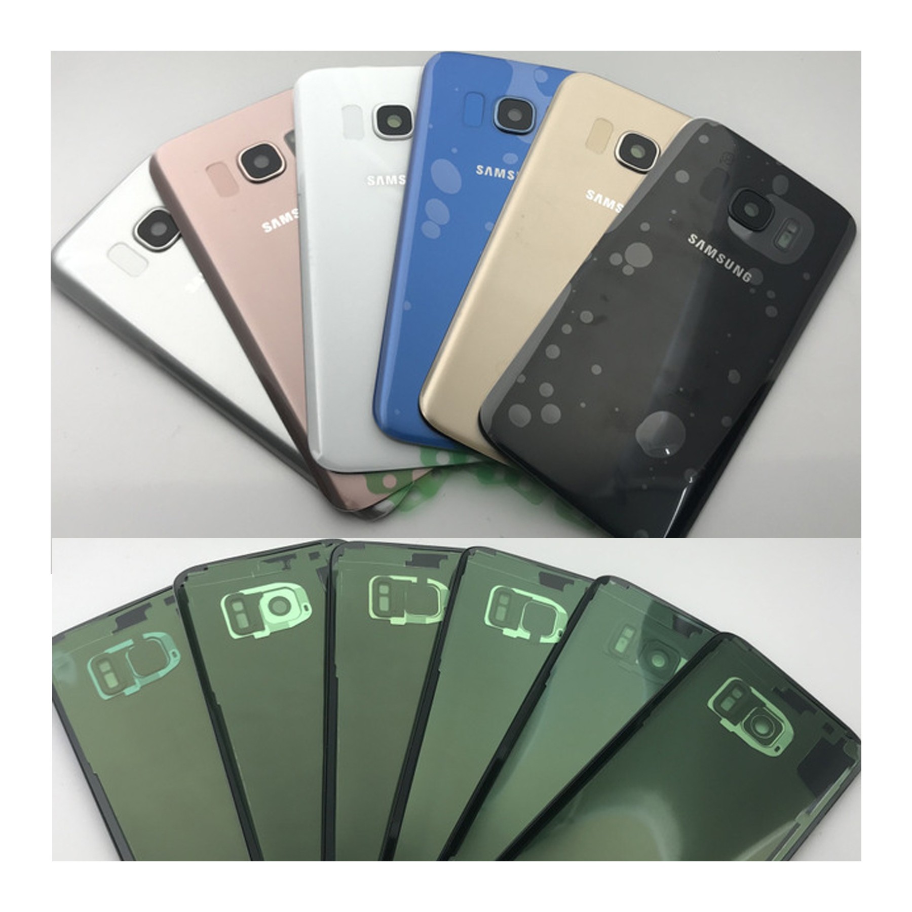 Tapa Trasera de Reemplazo para Samsung Galaxy S7 Edge con Lente Camara