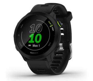 Smartwatch garmin forerunner 55/ notificaciones/ frecuencia cardíaca/ gps/ negro