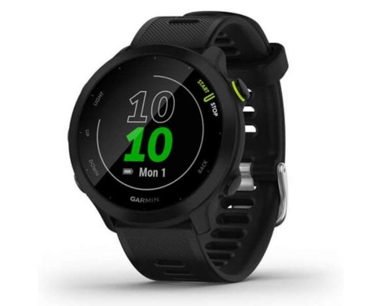 Smartwatch garmin forerunner 55/ notificaciones/ frecuencia cardíaca/ gps/ negro