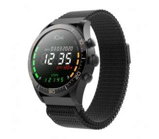 Smartwatch forever icon aw-100/ notificaciones/ frecuencia cardíaca/ negro
