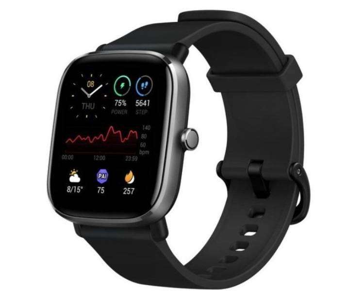 Smartwatch huami amazfit gts 2 mini/ notificaciones/ frecuencia cardíaca/ negro meteorito
