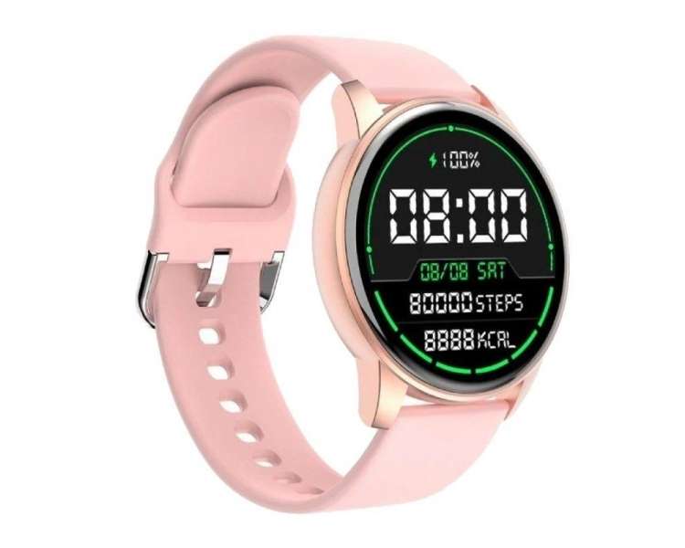 Smartwatch jocca 2049/ notificaciones/ frecuencia cardíaca/ rosa