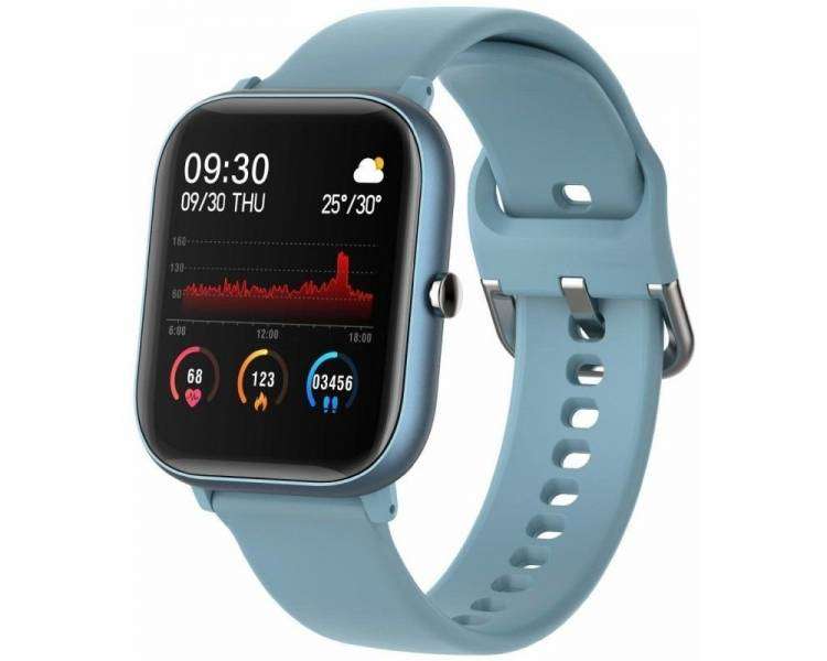 Smartwatch jocca pharma jp047a/ notificaciones/ frecuencia cardíaca/ azul