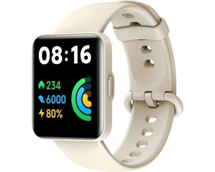 Smartwatch xiaomi redmi watch 2 lite/ notificaciones/ frecuencia cardíaca/ gps/ beige