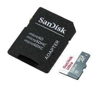 Tarjeta De Memoria Sandisk Ultra 128Gb Microsd Xc Con Adaptador Clase 10/80Mb/S