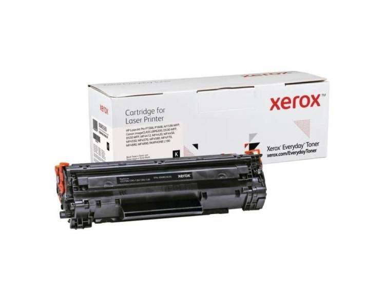 Tóner xerox 006r03630 compatible con hp ce278a/crg-126/crg-128/ 2100 páginas/ negro