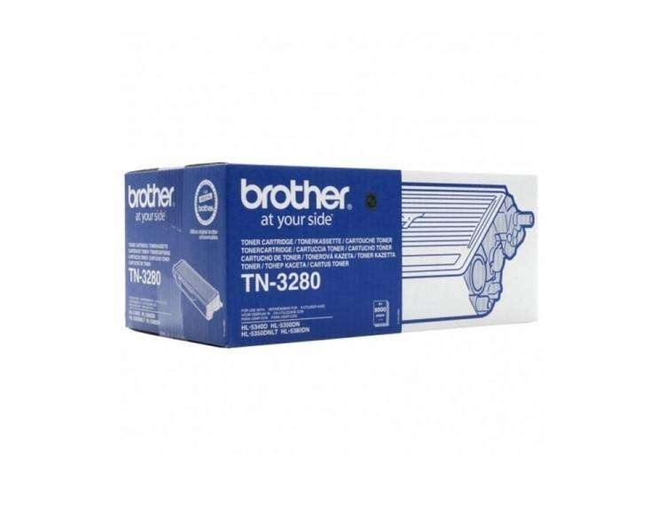 Tóner original brother tn-3280 alta capacidad/ negro