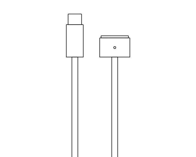 Cable apple usb-c a magsafe 3 para macbook pro 14' y 16'/ 2021/ 2m