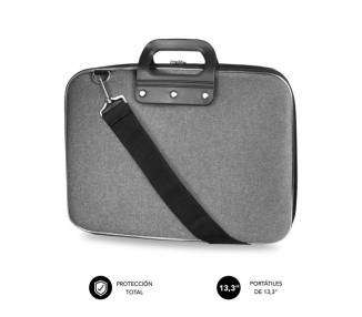 Maletín subblim eva laptop bag pl para portátiles hasta 13.3'/ cinta para trolley/ gris