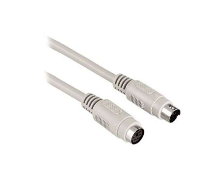 Cable alargador ps2 3go c305/ mini din macho - mini din hembra/ 1.8m/ blanco