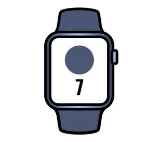Apple watch series 7/ gps/ cellular/ 41 mm/ caja de aluminio en azul/ correa deportiva azul abismo