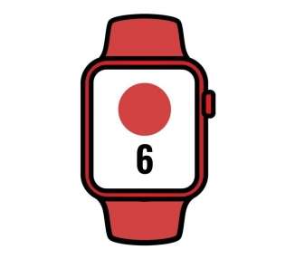 Apple watch series 6/ gps/ 40mm/ caja de aluminio en rojo/ correa deportiva roja