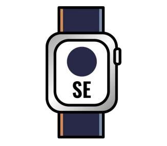 Apple watch se/ gps/ cellular/ 44mm/ caja de aluminio en plata/ correa loop deportiva azul marino intenso