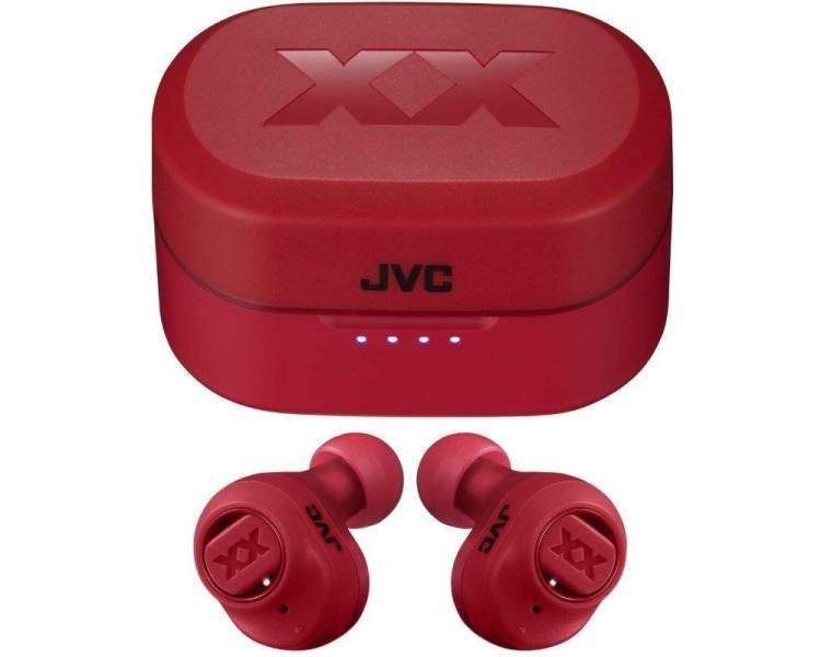 Auriculares bluetooth jvc ha-xc50t con estuche de carga/ autonomía 4h/ rojos