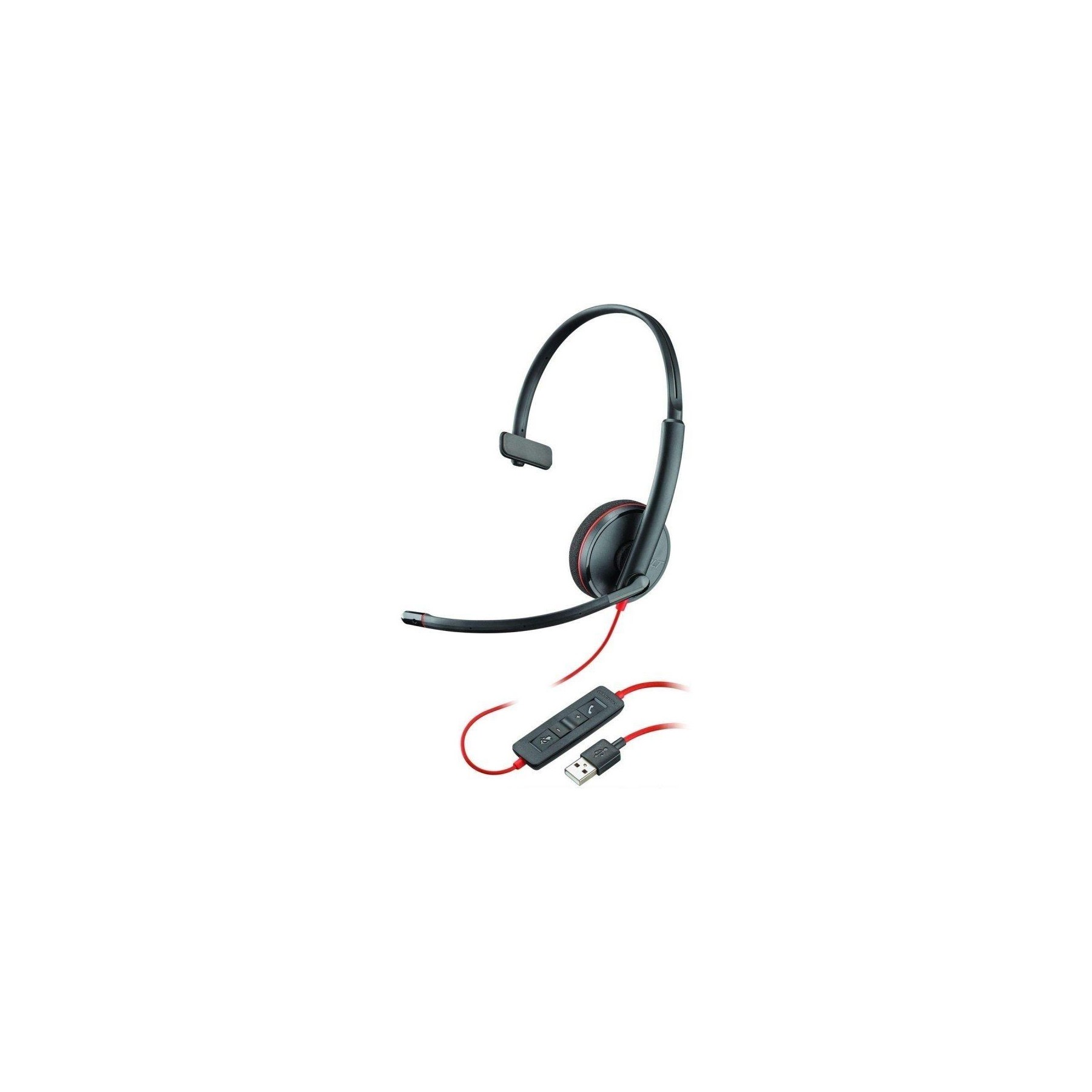 Auriculares plantronics blackwire c3210/ con micrófono/ usb/ negros