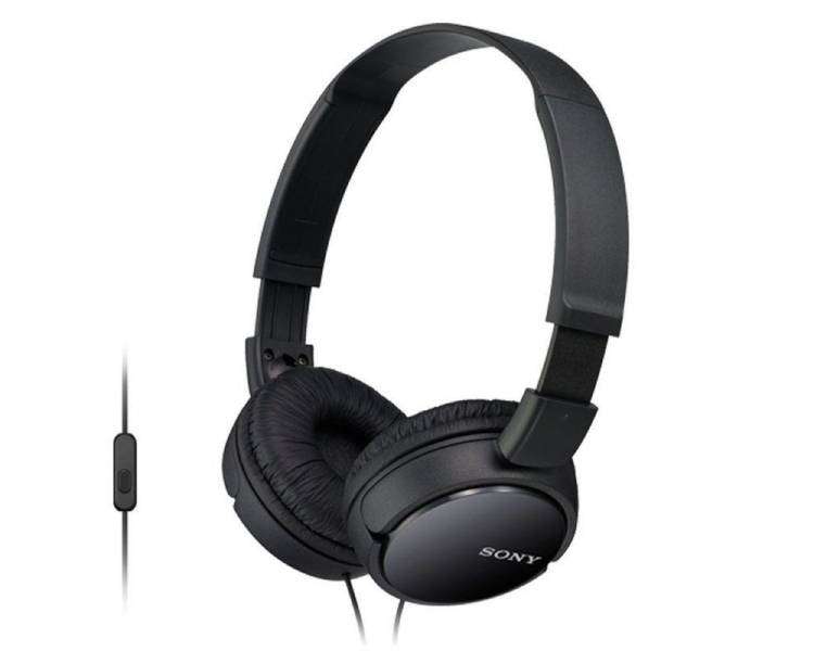 Auriculares sony mdr-zx110b/ jack 3.5/ negros
