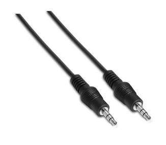 Cable estéreo aisens a128-0141/ jack 3.5 macho - jack 3.5 hembra/ 30cm/ negro