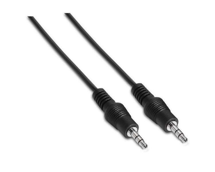 Cable estéreo aisens a128-0141/ jack 3.5 macho - jack 3.5 hembra/ 30cm/ negro