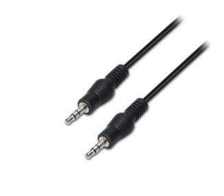 Cable estéreo aisens a128-0143/ jack 3.5 macho - jack 3.5 macho/ 3m/ negro