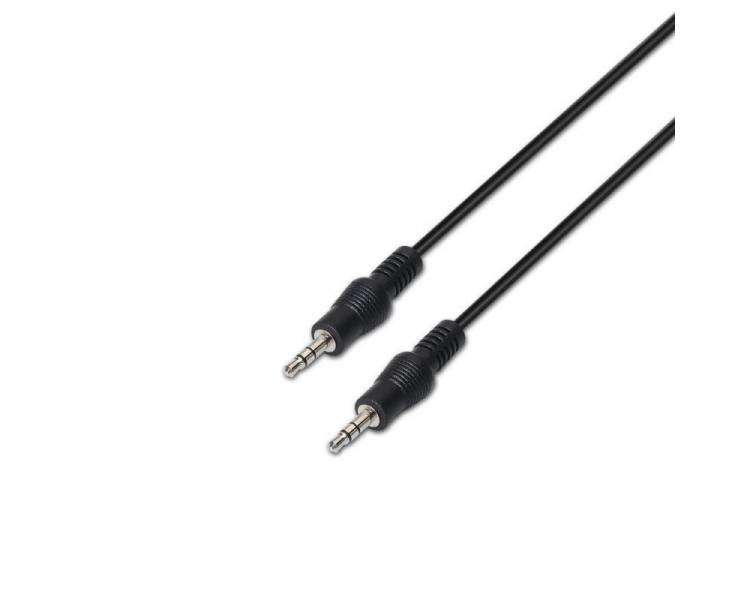 Cable estéreo aisens a128-0144/ jack 3.5 macho - jack 3.5 macho/ 10m/ negro