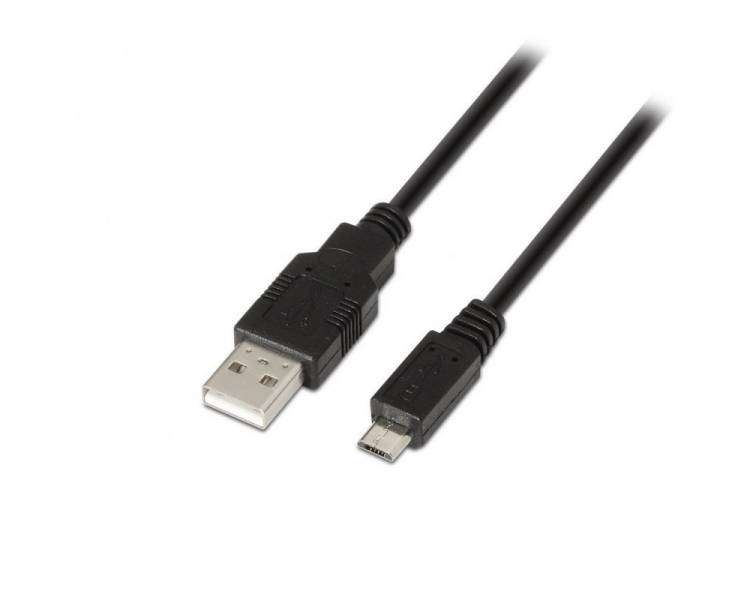 Cable usb 2.0 aisens a101-0029/ usb macho - microusb macho/ 3m/ negro
