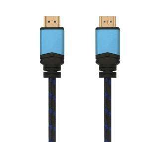 Cable hdmi 2.0 4k aisens a120-0357/ hdmi macho - hdmi macho/ 2m/ negro/ azul