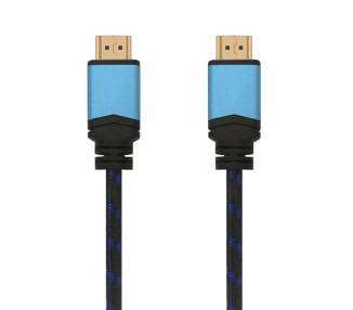 Cable hdmi 2.0 4k aisens a120-0358/ hdmi macho - hdmi macho/ 3m/ negro/ azul