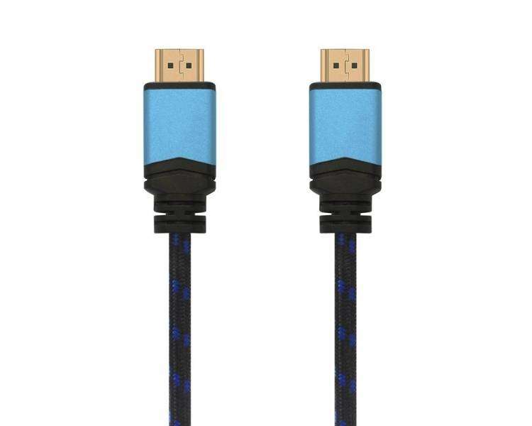 Cable hdmi 2.0 4k aisens a120-0358/ hdmi macho - hdmi macho/ 3m/ negro/ azul