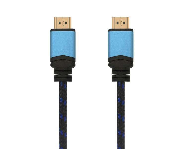 Cable hdmi 2.0 4k aisens a120-0359/ hdmi macho - hdmi macho/ 5m/ negro/ azul