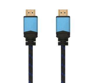 Cable hdmi 2.0 4k aisens a120-0360/ hdmi macho - hdmi macho/ 10m/ negro/ azul