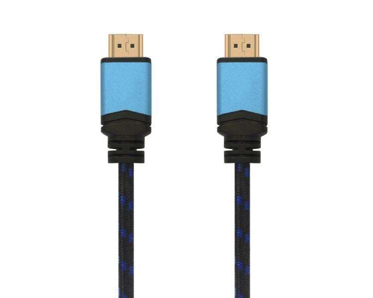 Cable hdmi 2.0 4k aisens a120-0360/ hdmi macho - hdmi macho/ 10m/ negro/ azul