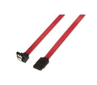 Cable sata aisens a130-0156/ sata macho - sata macho/ 0.5cm/ rojo