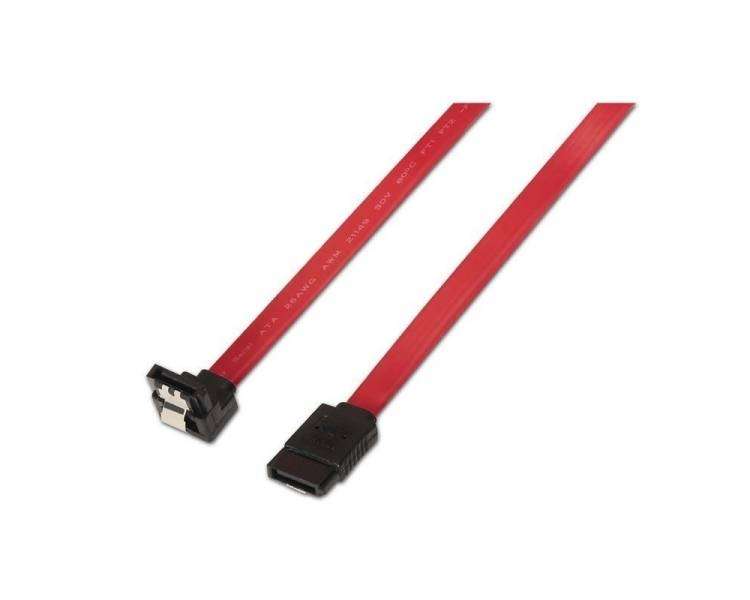 Cable sata aisens a130-0156/ sata macho - sata macho/ 0.5cm/ rojo