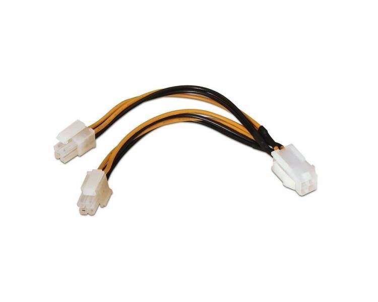 Cable alimentación para microprocesador aisens a131-0166/ 4+4 pin macho - molex 4 pin hembra/ 15cm
