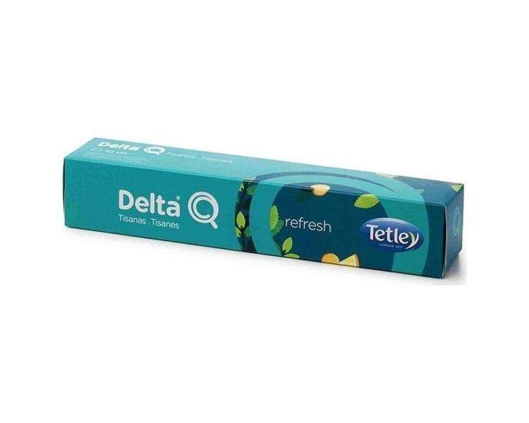 Cápsula delta refresh para cafeteras delta/ caja de 10