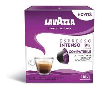 Cápsula lavazza espresso intenso para cafeteras dolce gusto/ caja de 16